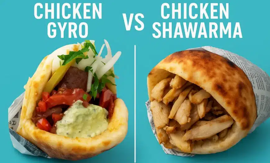 Chicken Gyro vs Chicken Shawarma