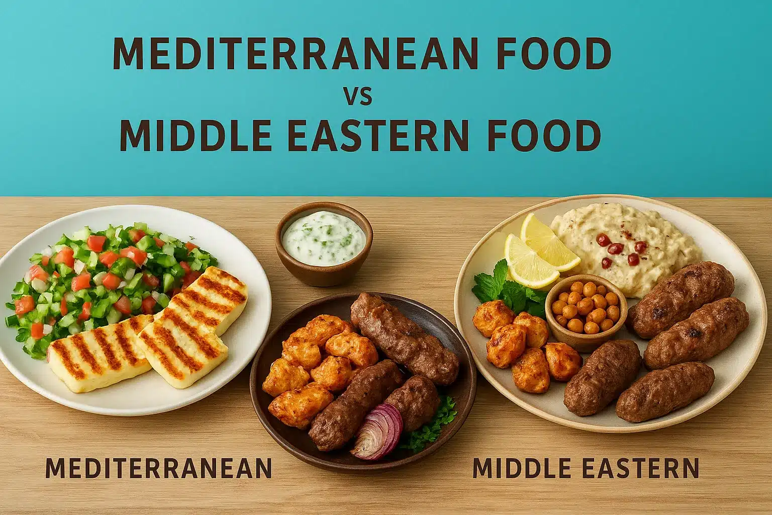 Mediterranean Food vs Middle Eastern Food